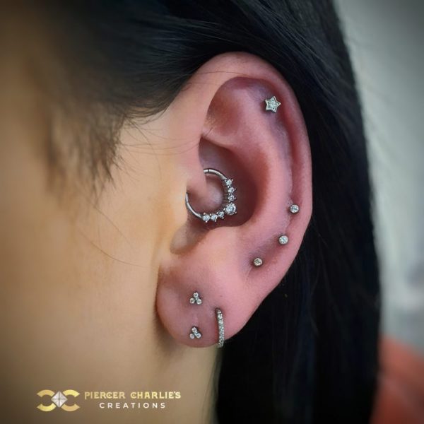 Small and Delicate Sparkly Studs