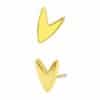 Junipurr Insignia Push-In Stud Earring, 14k Yellow Gold